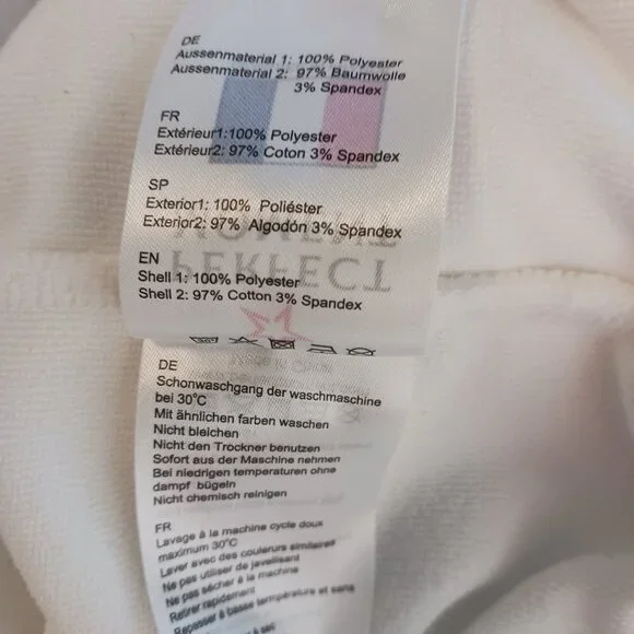 Perfect Moment, Ski Wear, XL "Misty" Sweatshirt, White Terry, Relaxed Silhouette - Picture 11 of 12